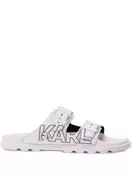 Karl Lagerfeld шлепанцы Kondo Tred 2-Strap, белый
