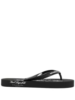 Karl Lagerfeld шлепанцы Kosta Hotel Karl, черный
