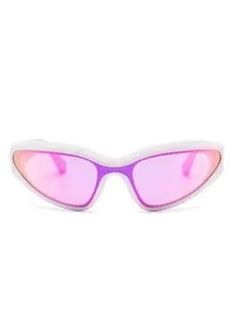 Karl Lagerfeld солнцезащитные очки-маска, розовый