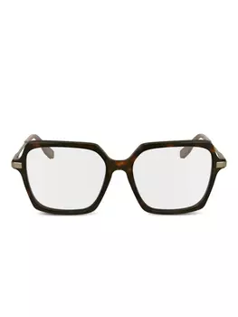 Karl Lagerfeld square-frame очки, коричневый