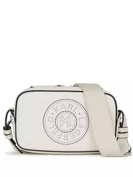 Karl Lagerfeld сумка через плечо K/Circle с логотипом, белый
