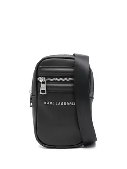 Karl Lagerfeld сумка-мессенджер с логотипом, черный