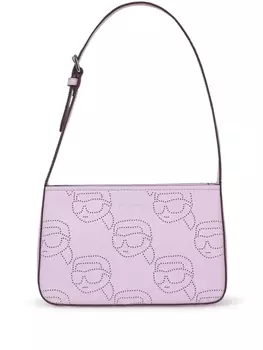 Karl Lagerfeld сумка на плечо Ikonik с перфорацией, розовый