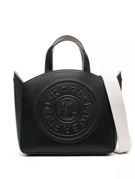 Karl Lagerfeld сумка-тоут K/Circle с тисненым логотипом, черный
