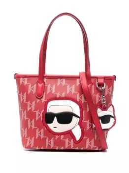 Karl Lagerfeld сумка-тоут K/Ikonik 2.0 с монограммой, красный
