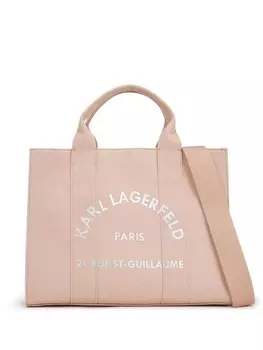 Karl Lagerfeld сумка-тоут Rue St-Guillaume Square среднего размера, розовый