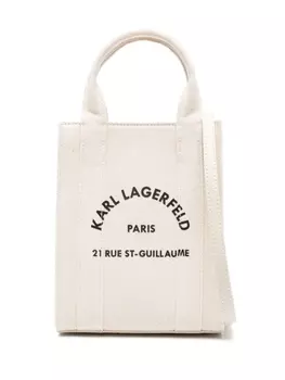 Karl Lagerfeld сумка-тоут с логотипом, нейтральный