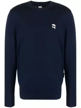 Karl Lagerfeld толстовка Ikonik 2.0 из шерсти, синий