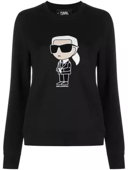 Karl Lagerfeld толстовка Ikonik из органического хлопка, черный