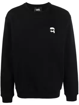 Karl Lagerfeld толстовка Ikonik из органического хлопка, черный