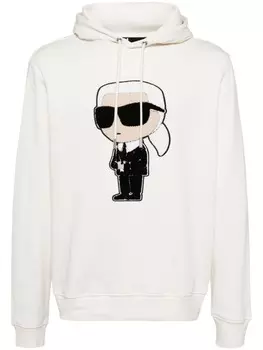 Karl Lagerfeld толстовка с капюшоном, белый