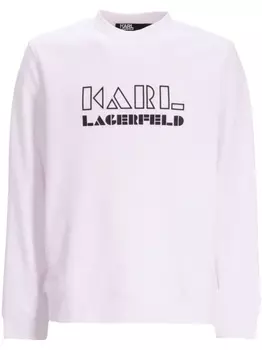 Karl Lagerfeld толстовка с логотипом, белый