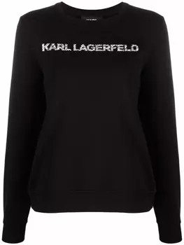Karl Lagerfeld толстовка с логотипом, черный