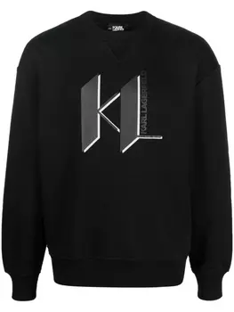 Karl Lagerfeld толстовка с логотипом, черный