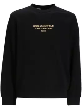 Karl Lagerfeld толстовка с логотипом, черный