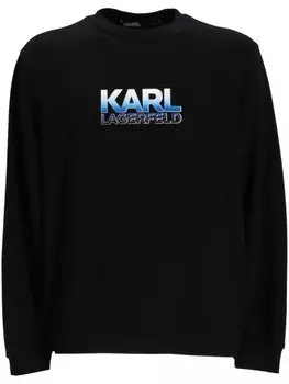 Karl Lagerfeld толстовка с логотипом, черный