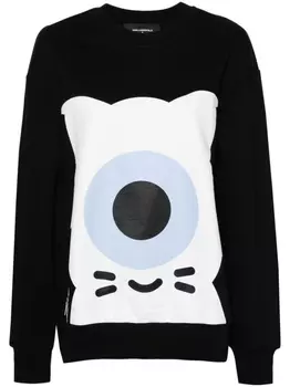 Karl Lagerfeld толстовка xDarcel Disappoints с графичным принтом, черный