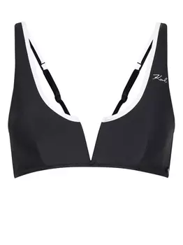 Karl Lagerfeld топ бикини бандо Karl Dna Binding Bandeau, черный