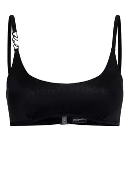 Karl Lagerfeld топ бикини бандо Signature, черный
