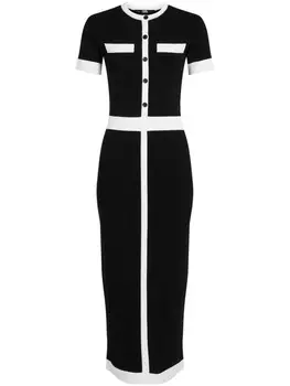 Karl Lagerfeld трикотажное платье миди, черный