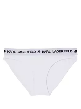 Karl Lagerfeld трусы-брифы с логотипом, белый