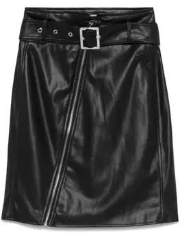 Karl Lagerfeld юбка из искусственной кожи, черный