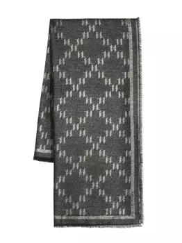 Karl Lagerfeld жаккардовый платок K/Monogram, черный