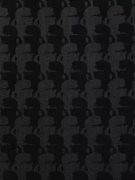 Karl Lagerfeld жаккардовый шарф с узором Karl, черный