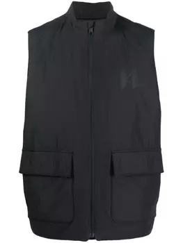 Karl Lagerfeld жилет с логотипом, черный