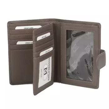 Karla Hanson Кожаный кошелек с RFID-блокировкой Karla Hanson, серо-коричневый