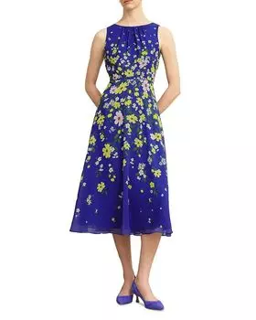 Карли платье миди HOBBS LONDON, синий