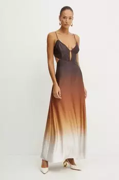 КАРЛОТА платье Bardot, коричневый