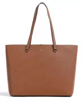 Karly Шоппер мелкозернистая яловая кожа Lauren Ralph Lauren, коричневый