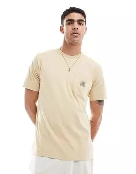 Карманная футболка бежевого цвета Carhartt WIP