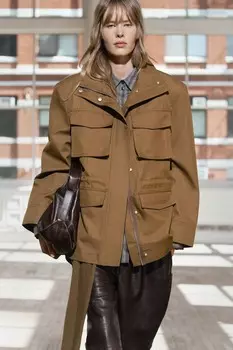 Карманная куртка ZARA, ириска