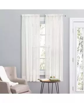 Карманная штора для стержней из морского стекла, 55 дюймов Ш x 72 дюйма Д Ricardo, бежевый