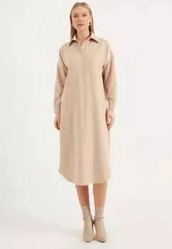 Карманное платье Herita, бежевый