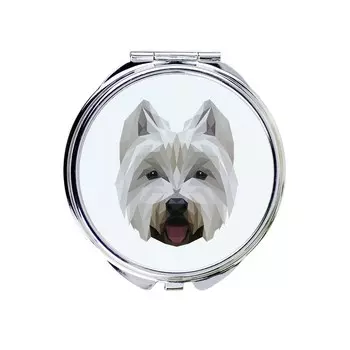 Карманное зеркальце Вест-хайленд-уайт-терьера Inna Marka
