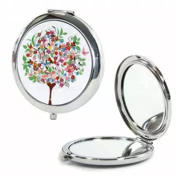 Карманное зеркало, Натуральное дерево, Разные цвета Midex, белый