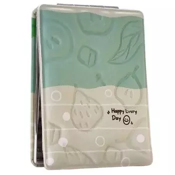 Карманное зеркало, Тиснение, Happy Every Day myHomelife, зеленый
