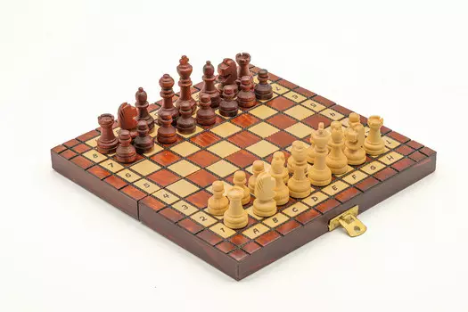 Карманные шахматы из красного дерева, игра-головоломка, Шахматы Журека Szachy urek