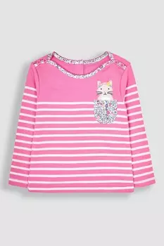 Карманный бретонский топ Jojo Maman Bb, розовый