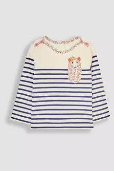 Карманный бретонский топ Jojo Maman Bb, синий