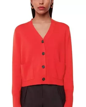 Карманный кардиган Whistles Leah, красный