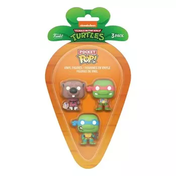 Карманный Поп! 3 упаковки — Черепашки-ниндзя — Морковь Funko POP!