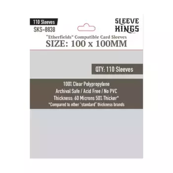 Карманы для карточек, совместимые с Etherfields, 100x100 мм (110), Card Sleeves (Sleeve Kings)