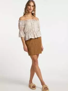 Кармен блузка Izia, бежевый