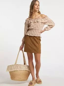 Кармен блузка Izia, коричневый