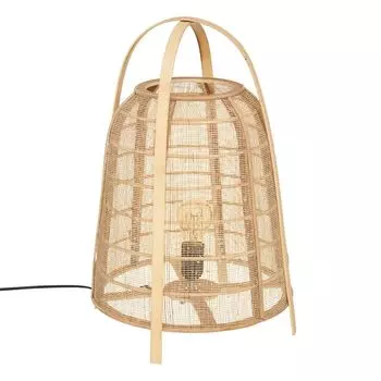 КАРМЕН прикроватная лампа, форма фонаря, бамбук, В. 49 см Atmosphera