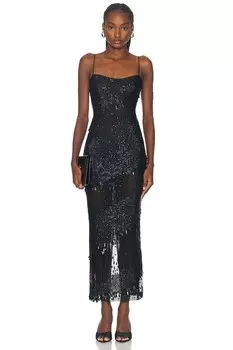 Карминовое платье Retrofete, черный